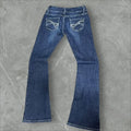 Vintage back Print Jeans-(S)